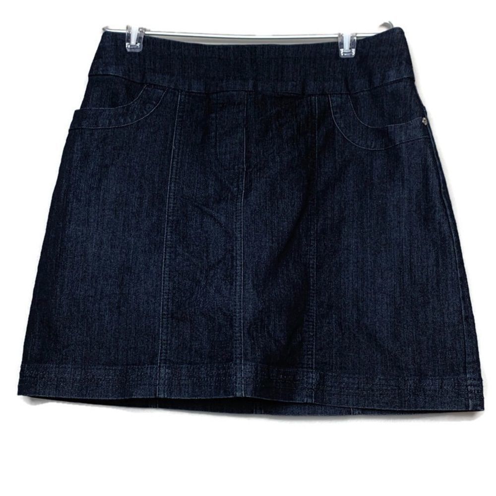 Contrast Jean Skort Stretch Waist Size 3